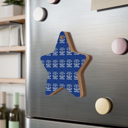 Everton-Themed Wooden Ornaments - Perfect Holiday Decor